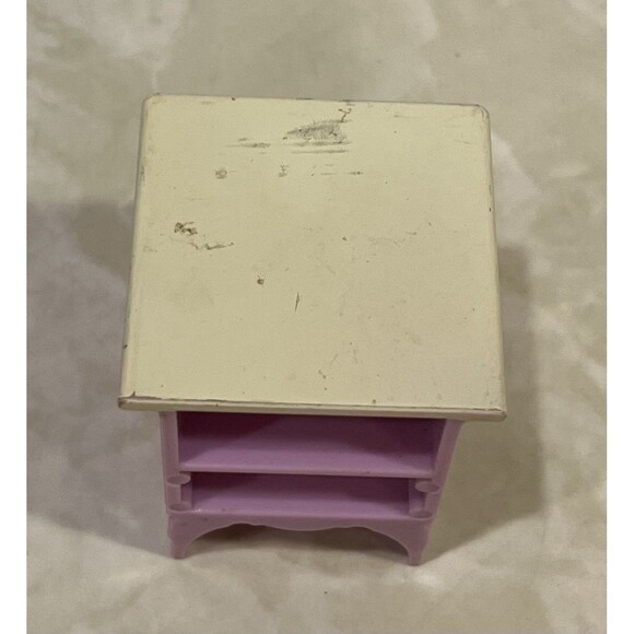 Vtg FISHER PRICE LOVING FAMILY DOLLHOUSE FURNITURE 2004 2006 6 Pcs VGUC Sink Bed - Picture 8 of 15